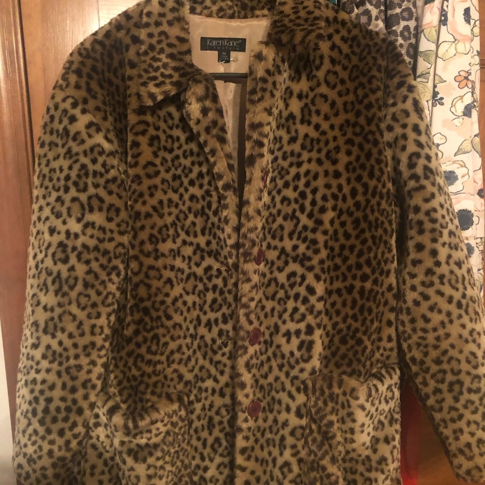 Women’s size medium leopard coat